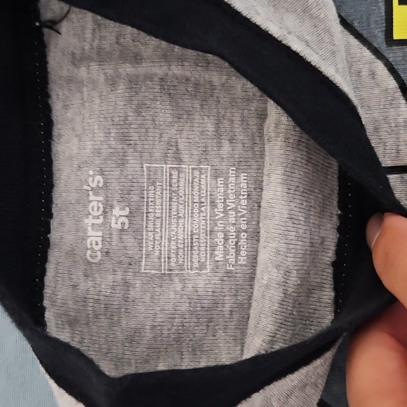 Carter's Gray and Black Police Themed shirt - Picture 2 of 3